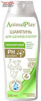 Animal Play Шампунь гипоаллергенный с протеинами пшеницы и витаминами для щенков и котят 250мл. от интернет-зоомагазина Zoo-Secret