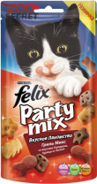 Изображение FELIX Party Mix Гриль Микс со вкусами Говядины, Курицы и Лосося от интернет-зоомагазина Zoo-Secret FELIX Party Mix Гриль Микс со вкусами Говядины, Курицы и Лосося от интернет-зоомагазина Zoo-Secret
