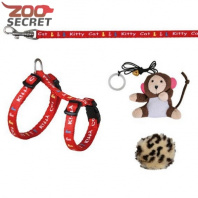 Изображение TRIXIE Шлейка для Котят с поводком, с рисунком, с 2-мя игрушками, 21-33см.х8мм.х1,2м. арт.4190 от интернет-зоомагазина Zoo-Secret TRIXIE Шлейка для Котят с поводком, с рисунком, с 2-мя игрушками, 21-33см.х8мм.х1,2м. арт.4190 от интернет-зоомагазина Zoo-Secret