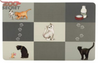 TRIXIE Коврик под миску "Patchwork Cat Place Mat"  арт.24579 от интернет-зоомагазина Zoo-Secret