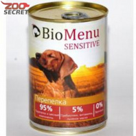 BioMenu DOG SENSITIVE Перепелка 95%-МЯСО от интернет-зоомагазина Zoo-Secret