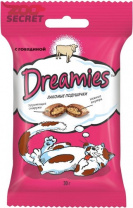 Изображение Dreamies Лакомство для кошек Лакомые подушечки с Говядиной от интернет-зоомагазина Zoo-Secret Dreamies Лакомство для кошек Лакомые подушечки с Говядиной от интернет-зоомагазина Zoo-Secret