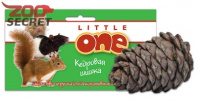 LITTLE ONE Лакомство-игрушка для грызунов Кедровая шишка от интернет-зоомагазина Zoo-Secret