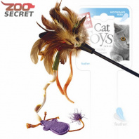 GiGwi Дразнилка для кошек с веревкой арт.75243 от интернет-зоомагазина Zoo-Secret