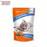 Cat Lunch для котят кусочки в желе с Кроликом от интернет-зоомагазина Zoo-Secret