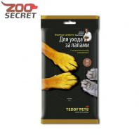 Teddy Pets Влажные салфетки для ухода за лапами, 30шт. от интернет-зоомагазина Zoo-Secret