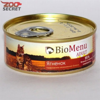 BIO MENU CAT ADULT мясной паштет с Ягненком 95%-МЯСО от интернет-зоомагазина Zoo-Secret