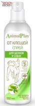 Animal Play Спрей репеллентный от клещей и других эктопаразитов для собак и щенков 200мл. от интернет-зоомагазина Zoo-Secret