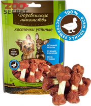 Изображение ДЕРЕВЕНСКИЕ ЛАКОМСТВА для собак мини-пород Косточки утиные, 60гр. арт.79711526 от интернет-зоомагазина Zoo-Secret ДЕРЕВЕНСКИЕ ЛАКОМСТВА для собак мини-пород Косточки утиные, 60гр. арт.79711526 от интернет-зоомагазина Zoo-Secret