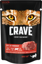 CRAVE для взрослых кошек с говядиной от интернет-зоомагазина Zoo-Secret