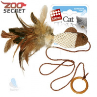 GiGwi Дразнилка для кошек Рыбка с кольцом на палец арт.75026 от интернет-зоомагазина Zoo-Secret