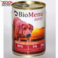 BioMenu DOG ADULT Мясное ассорти 95%-МЯСО от интернет-зоомагазина Zoo-Secret