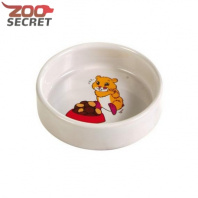 Изображение TRIXIE Миска для грызунов белая с рисунком "Хомяк" 100мл./8,5см. арт.6062 от интернет-зоомагазина Zoo-Secret TRIXIE Миска для грызунов белая с рисунком "Хомяк" 100мл./8,5см. арт.6062 от интернет-зоомагазина Zoo-Secret