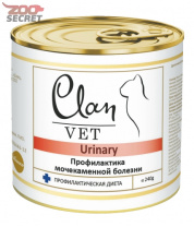 CLAN VET URINARY для кошек Профилактика мочекаменной болезни от интернет-зоомагазина Zoo-Secret